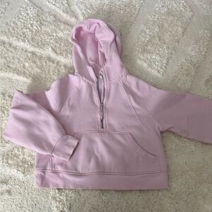 Light Pink Lululemon half zip scuba size 2